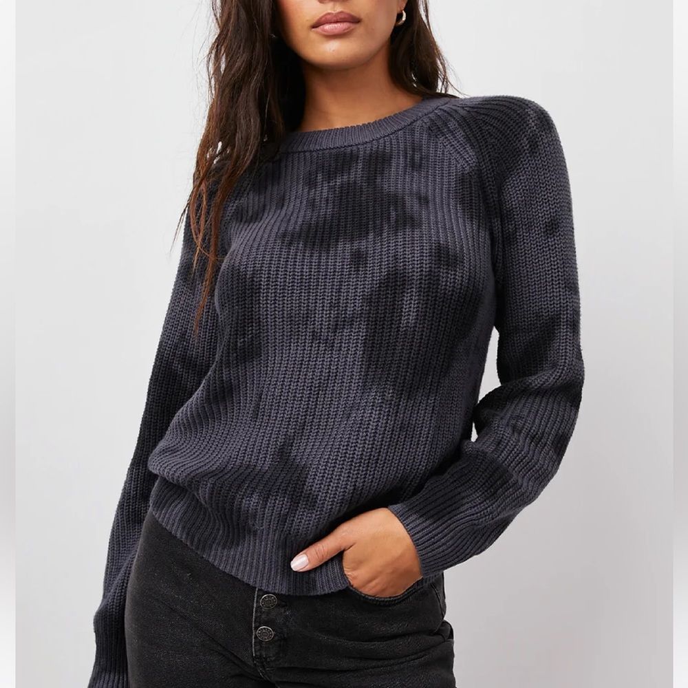 Rails Venus Cashmere Cotton Relaxed Ribbed Crew Neck Sweater